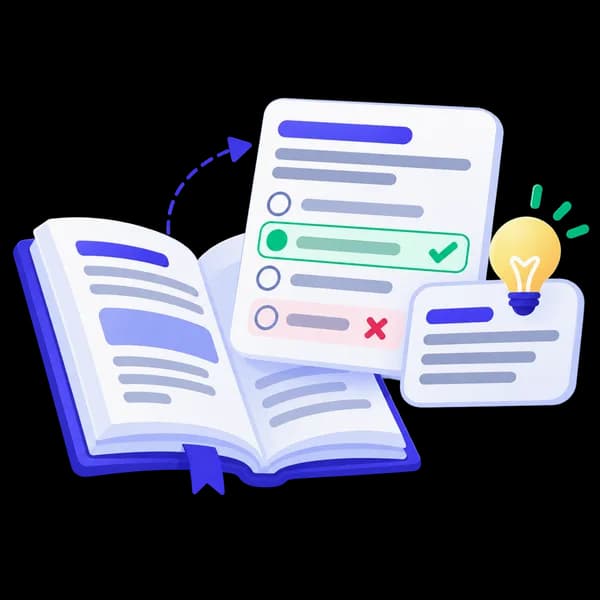 An answer review card with correct and incorrect answers marked